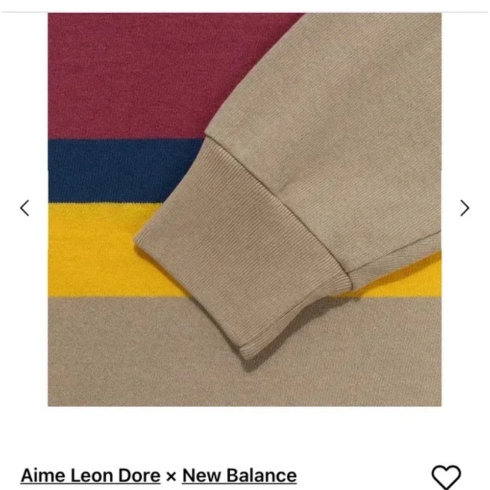 Aime Leon Dore x New Balance XXL Rainier Rugby Long Sleeve Shirt Striped - Picture 15 of 16